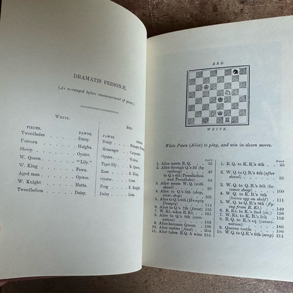 Antique Through the Looking Glass (sequel to Alice in Wonderland MacMillan - Picture 5 of 10